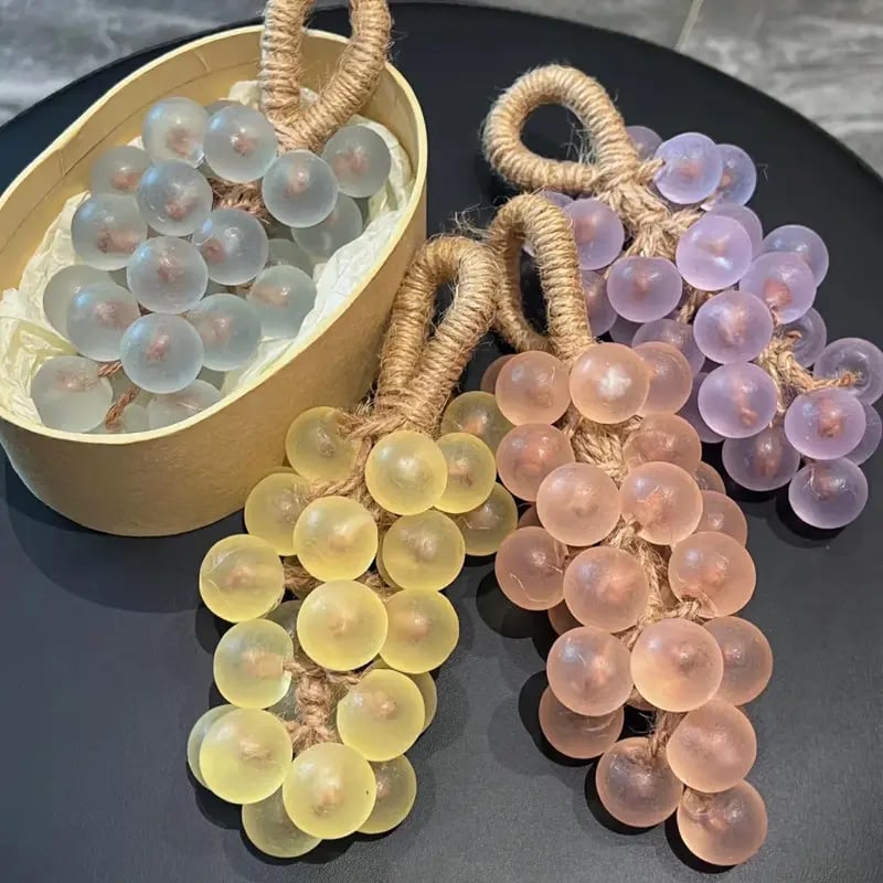 Last Day 49% OFF🔥Handmade Grape-Shaped Soap with Natural Hemp Rope & Gift Box 🍇🧼