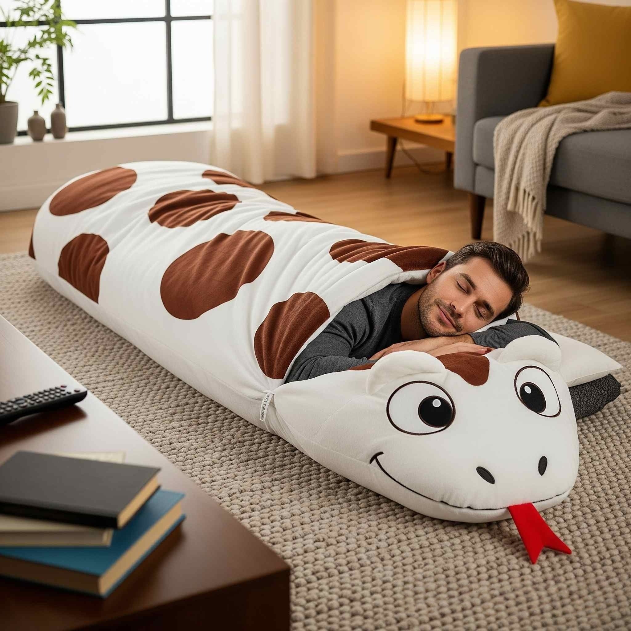 Snake-shaped Sleeping Bag | Practical, Fun &amp; Incredibly Cozy
