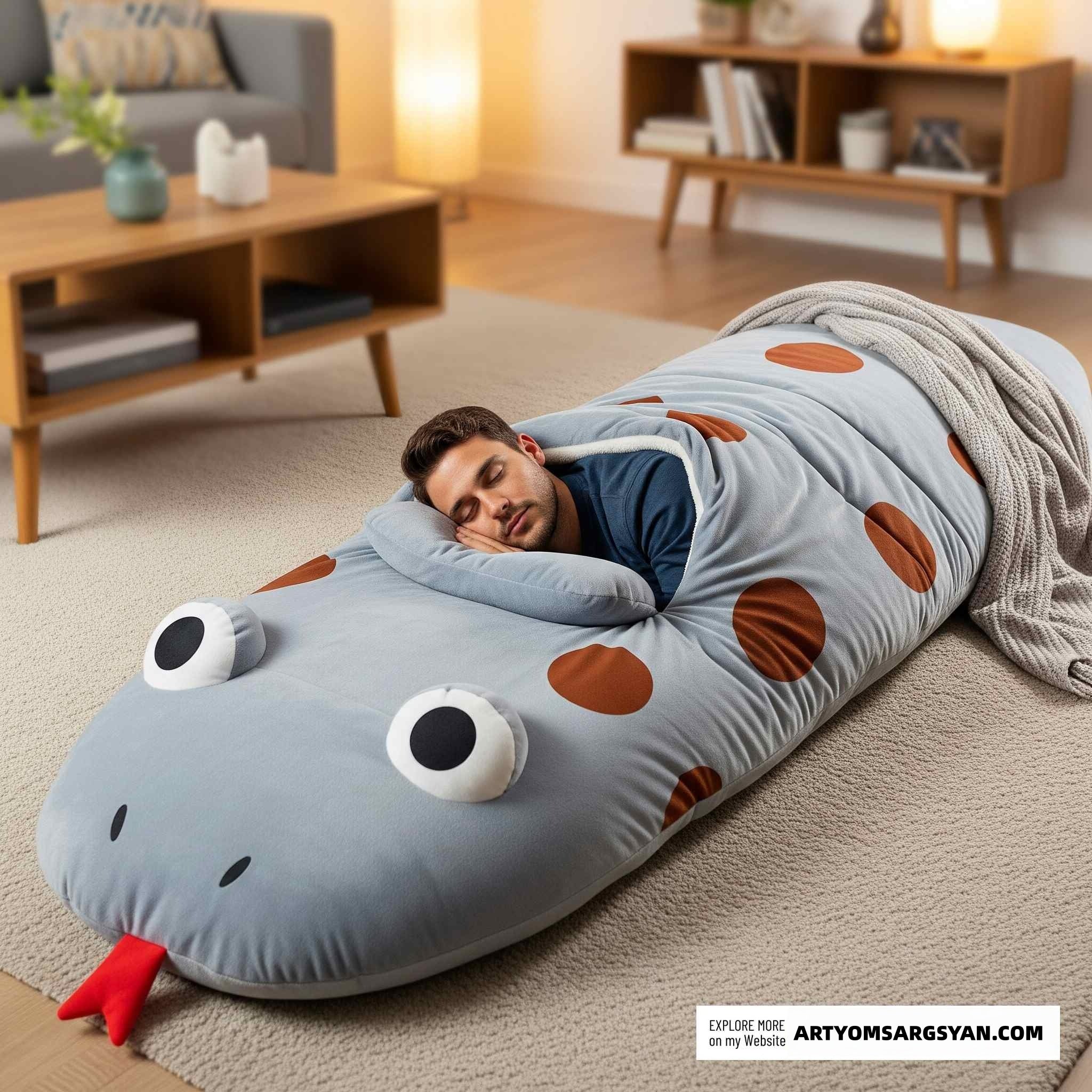 Snake-shaped Sleeping Bag | Practical, Fun & Incredibly Cozy|Enjoy every single sleep