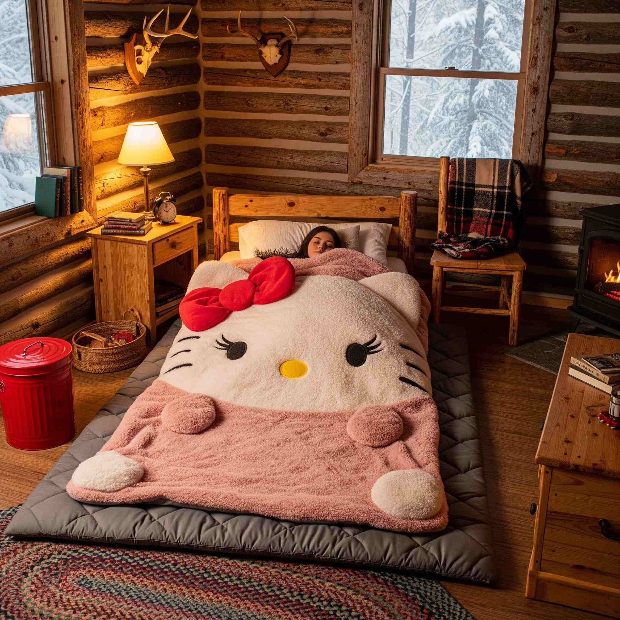 Cute Hello Kitty Sleeping Bag for Fans of Comfort &amp; Kawaii Style