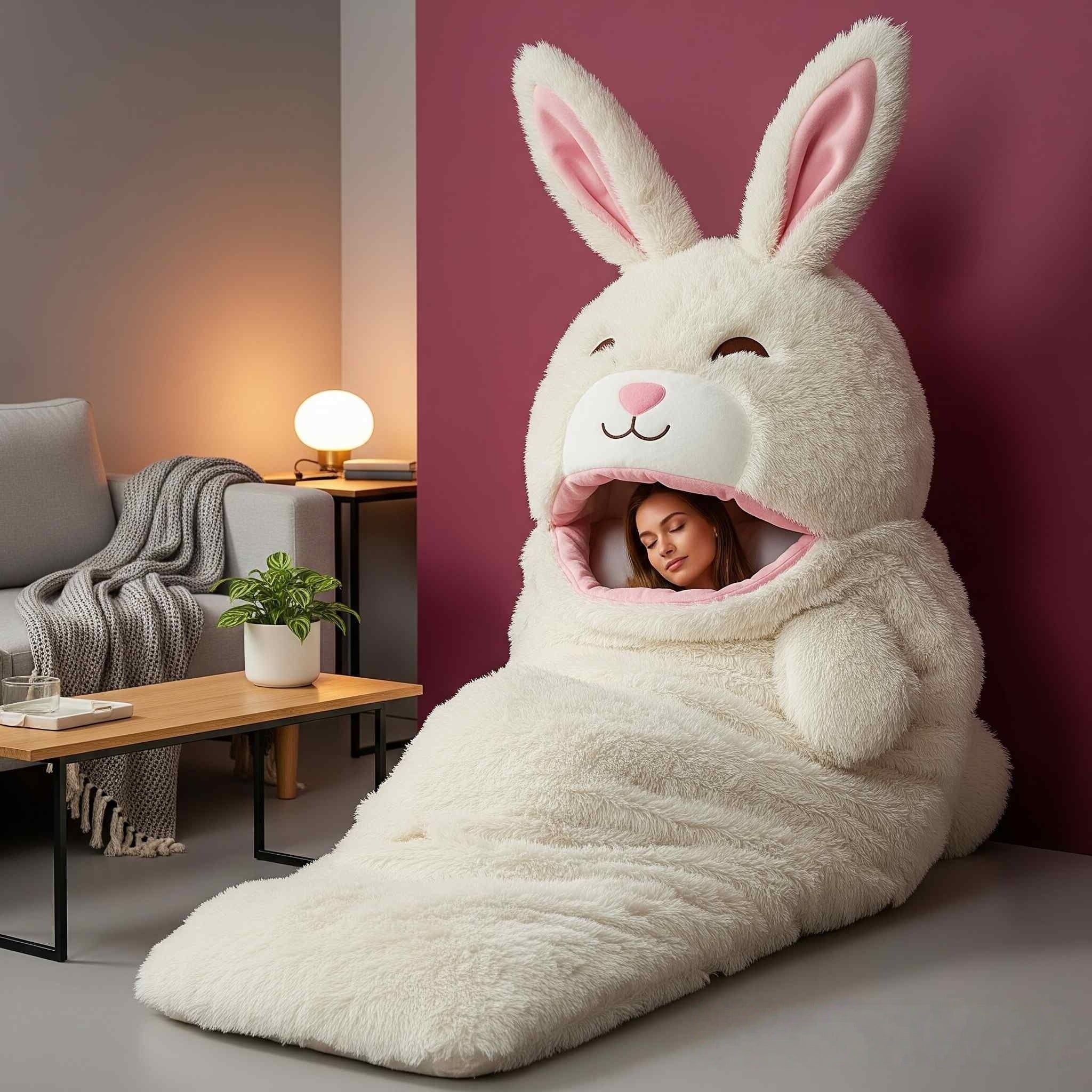 Fluffy Rabbit Sleeping Bag: A Must-Have for Bunny Lovers